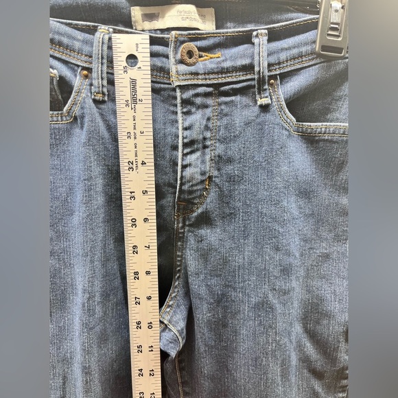 Levi’s 512 Straight Leg Perfectly Slimming Jeans Womens 8 Blue Denim 2546 - Picture 5 of 10